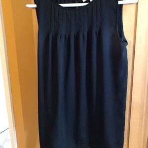 Black sleeveless top